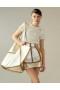 Women Cynthia Rowley Bags | Mixed Metallic Vegan Leather Oversized Tote
