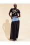 Women Cynthia Rowley Bottoms | Denim Taffeta Skirt