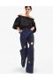Women Cynthia Rowley Bottoms | Embroidered Wide-leg Jean