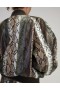 Women Cynthia Rowley Jackets & Coats | Snake-Embossed Vegan Leather Bomber Jacket