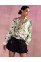 Women Cynthia Rowley Tops | Secret Garden Silk Shirt