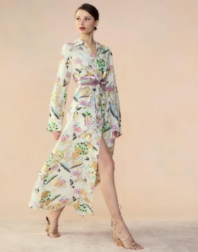 Women Cynthia Rowley Dresses | Love Locket Linen Shirt Dress