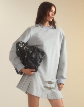 Women Cynthia Rowley Dresses | Preston Kilt Sweatshirt Dress