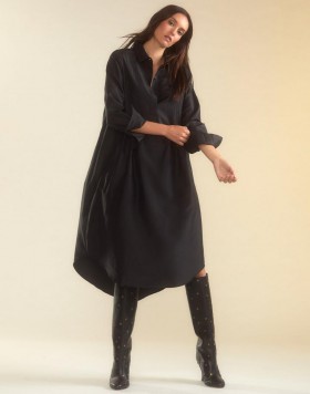 Women Cynthia Rowley Dresses | Undercover Silk Taffeta Shirt Dress