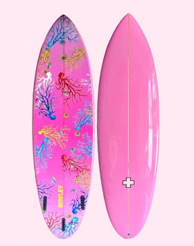 Women Cynthia Rowley Sports & Games | Custom 7' Surfboard – Gradient Corals