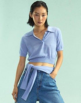Women Cynthia Rowley Tops | Aspen Knit Polo