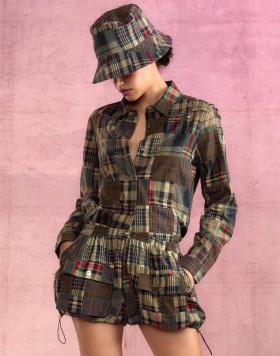 Women Cynthia Rowley Tops | Madrid Madras Shirt