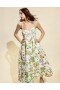 Vestidos Cynthia Rowley para mulheres | Vestido midi estampado em brocado