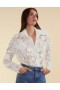  Blusas femininas Cynthia Rowley | Camisa Blooming Lace