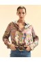  Blusas femininas Cynthia Rowley | Camisa de seda colecionável