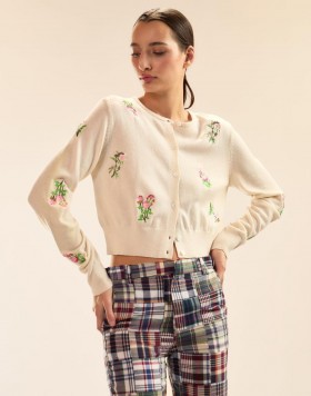 Blusas femininas Cynthia Rowley | Cardigã Forget Me Not
