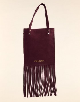  Női Cynthia Rowley táskák | Felicity Fringe Suede Tote