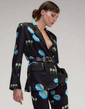  Női Cynthia Rowley felsők | Blake selyem twill blézer