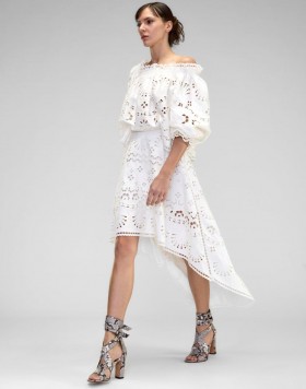  Pantaloni da donna Cynthia Rowley | Gonna lunga e bassa ricamata Eva