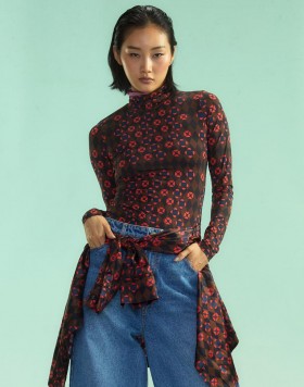 여성 신시아 로울리 스노우 | 베이스 레이어 터틀넥