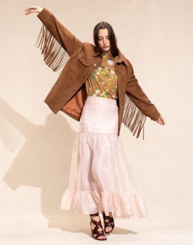  Cynthia Rowley Jackor & Kappor för Damer | Westward Fringe Mockajacka