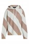  Tops de mujer Cynthia Rowley | Sudadera con capucha a rayas Drew