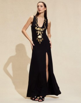  Vestidos de mujer Cynthia Rowley | Vestido Calypso con escote cuadrado