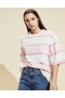  Kvinder Cynthia Rowley Toppe | Malibu Stribet T-shirt