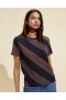 Naisten Cynthia Rowley -topit | Diagonal Stripe -t-paita