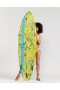  Femme Cynthia Rowley Surf & Swim | Surfboard personnalisé 7" - Motif floral jaune jardin