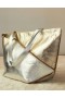  Cynthia Rowley Damentaschen | Oversized Tote Bag aus veganem Leder in Metallic-Optik |