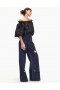  Cynthia Rowley Damen-Jeanshosen | Bestickte, weite Jeans
