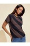 Damen-Tops von Cynthia Rowley | T-Shirt mit diagonalen Streifen
