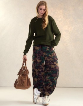  Damen Cynthia Rowley Unterteile | Camouflage-Cargohosen