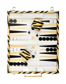  Cynthia Rowley Sport- und Spiele-Backgammon-Set für Damen | Veganes Leder