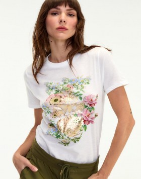  Damen-Tops von Cynthia Rowley | T-Shirt „Heart Of Gold“